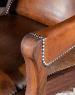 Saddle Leather Accent Chair - Image 5