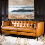 Executive Tufted Leather Sofa - Image 2