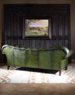 Emerald Leather Chesterfield Sofa- Three Seater - Image 4