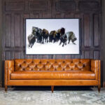 legacy chesterfield leather sofa India – timeless leather tufted sofa by Teak & Tanned