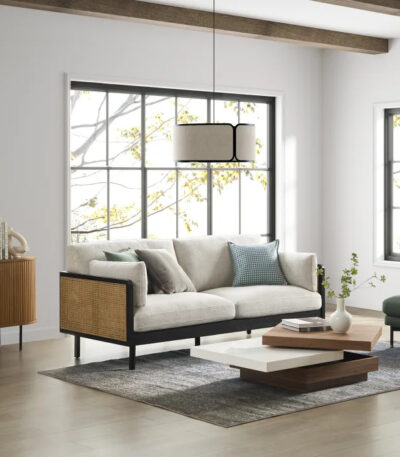 rattan loveseat India – Lucia Rattan Retreat Loveseat by Teak & Tanned