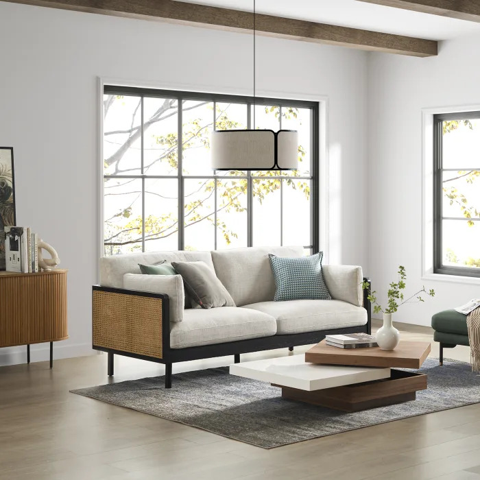 rattan loveseat India – Lucia Rattan Retreat Loveseat by Teak & Tanned