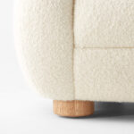 Camel Brown Boucle Sofa - Three Seater - Image 3