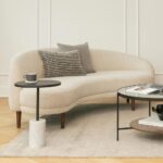 ivory bouclé sofa India – Kyra Bouclé Sofa by Teak & Tanned