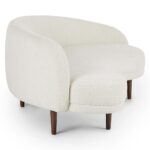 Kyra Boucle Sofa- Ivory - Image 2