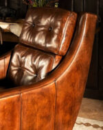 Hasselback Leather Lounge Chair - Image 3
