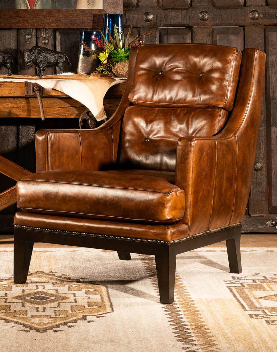 Hasselback Leather Lounge Chair hasselback leather lounge chair India – tufted sofa accent by Teak & Tanned