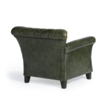 Leather Rustic Green Armchair - Image 5