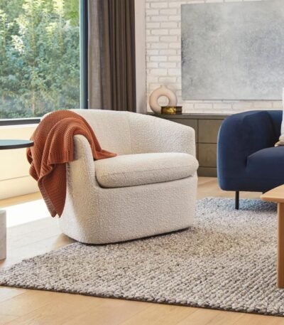 bouclé accent chair India – Turoy Bouclé Chair by Teak & Tanned