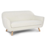 Marshmallow Boucle Loveseat - Image 2
