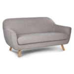 Grey Boucle Loveseats - Image 3