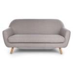 Grey Boucle Loveseats - Image 2