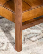 Western Leather Accent Chair Set of 2 - Image 2