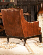 Hasselback Leather Lounge Chair - Image 4