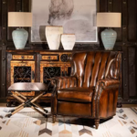 leather executive armchair India – Windsor Armchair by Teak & Tanned