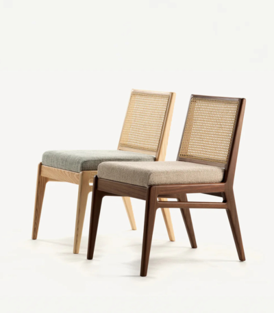 rattan dining chair set India – The Grid Chair Set of 2 by Teak & Tanned