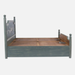The Floral Whisper Hand-Painted Bed- Queen Size - Image 3