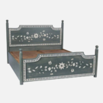 The Floral Whisper Hand-Painted Bed- Queen Size - Image 5