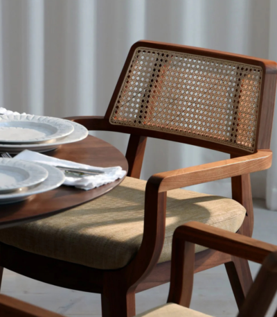 rattan dining chair India – Kayal Rattan Chair by Teak & Tanned