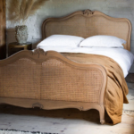 Heritage Teak Rattan Bed- King Size - Image 2