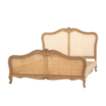 Heritage Teak Rattan Bed- King Size - Image 4