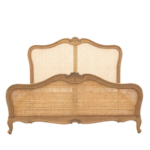 Heritage Teak Rattan Bed- King Size - Image 5