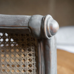 French Teak Cane Bed- King Size - Image 3