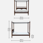 Sheesham Poster Bed- King Size - Image 4