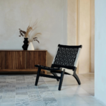 Teak Lounge Chair-Vernice Pattern/Set of -2 - Image 2