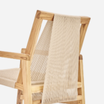 Veridian Natural Armchair-Naturaline Traditional Cord/ Set of-2 - Image 3