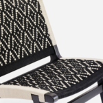 Teak Lounge Chair-Vernice Pattern/Set of -2 - Image 3