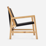 Veridian Natural Armchair-Black Traditional Cord/ Set of-2 - Image 3