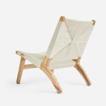 Teak Lounge Chair - Naturaline Cross Braided/ Set of -2 - Image 5