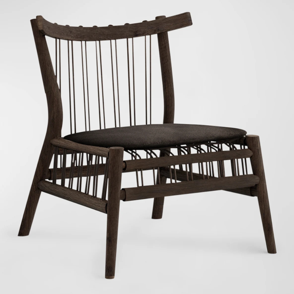 Mariner Chair Mariner Chair – handcrafted teak lounge chair with rustic finish and rope detailing