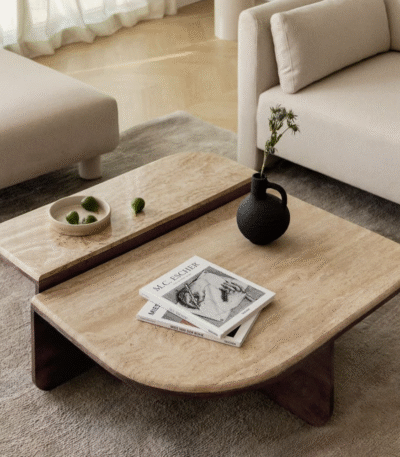 Organic Travertine Table
