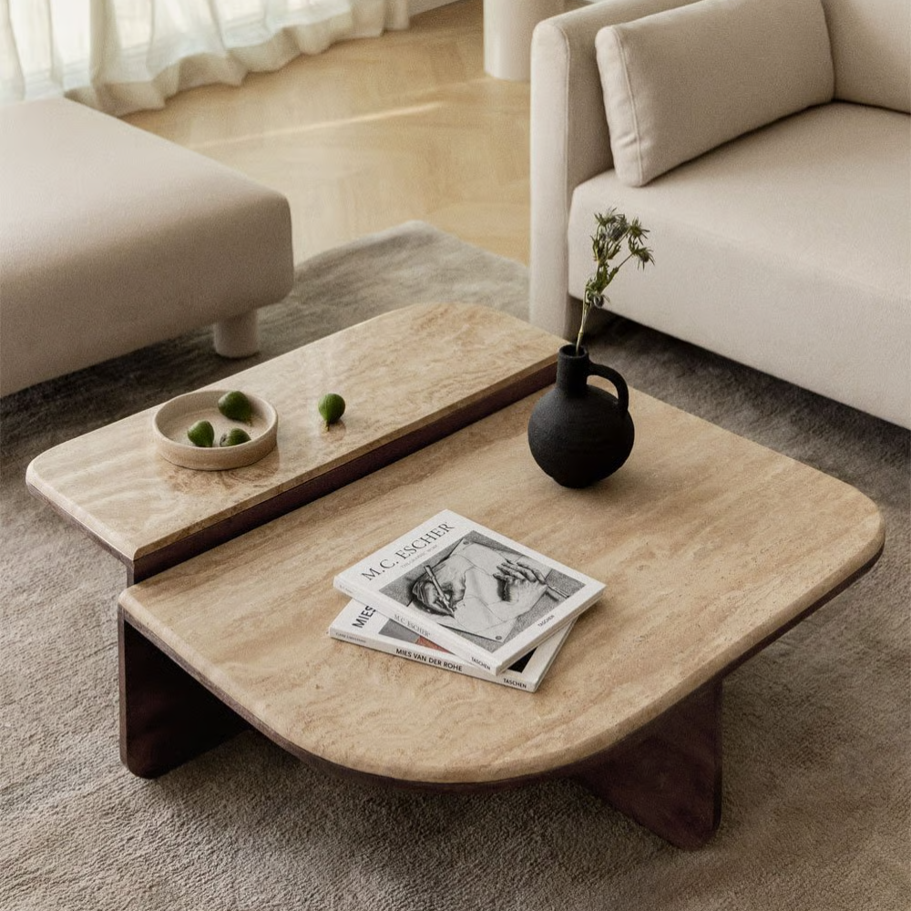 Organic Travertine Table