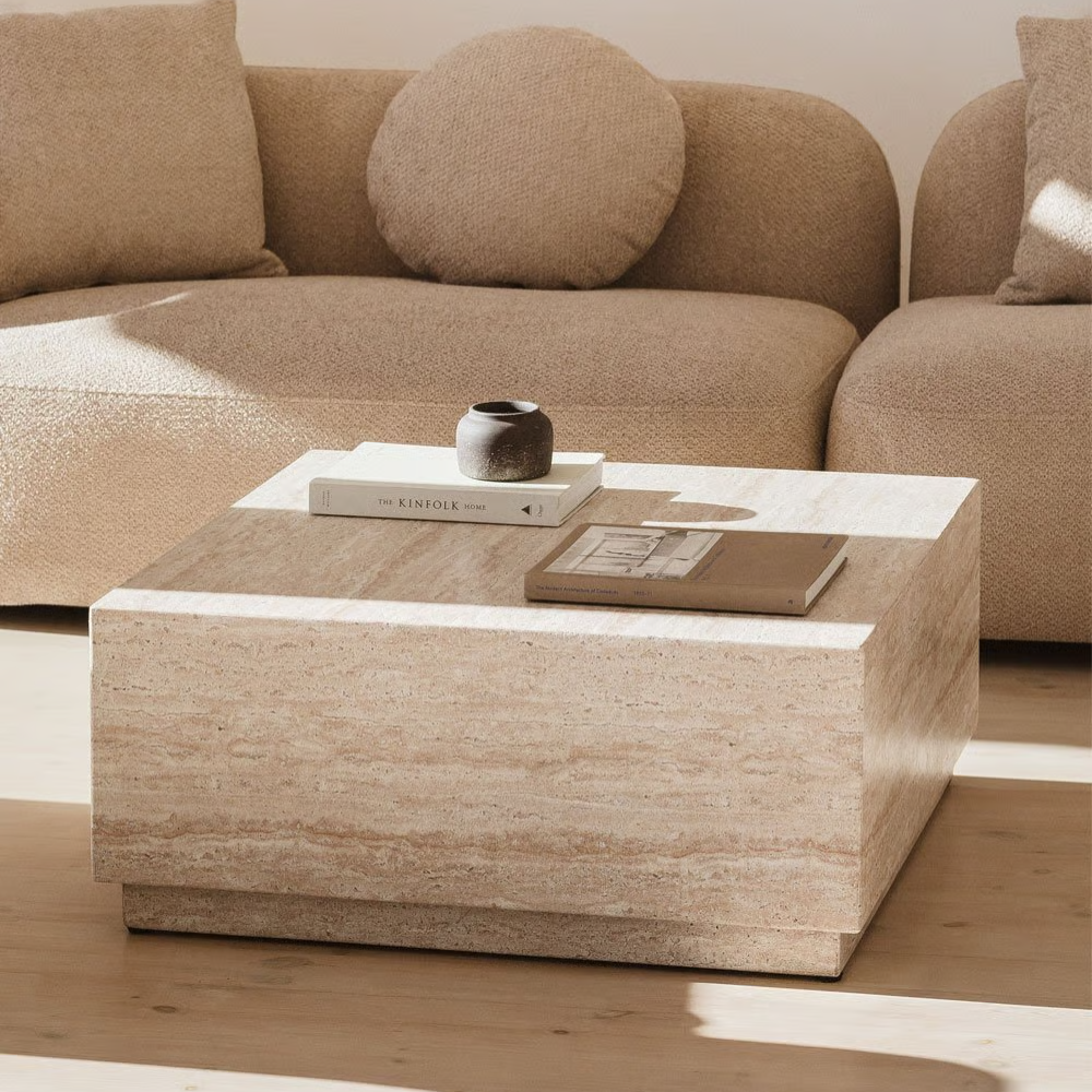 Natural Travertine Centre Table