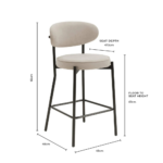 Minimalist Bar Stool-Set of 2 - Image 6