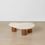 Curva Travertine Center Table - Image 4