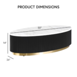 Rhythm Oval Coffee Table - Image 6