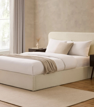 Luna Bouclé Bed