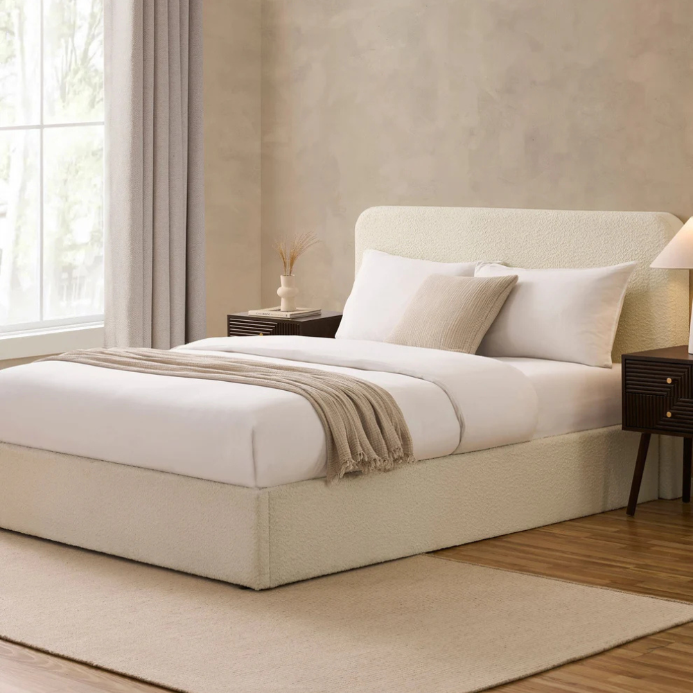 Luna Bouclé Bed