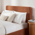 Luna Suede Upholstered Bed - Image 3