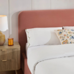 Luna Suede Upholstered Bed - Image 2