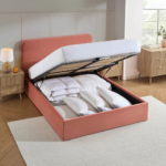 Luna Suede Upholstered Bed - Image 3