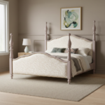 The Kensington Upholstered Poster Bed